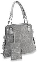 Load image into Gallery viewer, Rhinestone Covered Accessorized Shoulder Bag