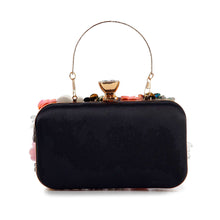 Load image into Gallery viewer, Raised Flower Beaded Evening Bag
