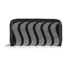 Load image into Gallery viewer, Rhinestone Wavy Bling Accordion Wallet