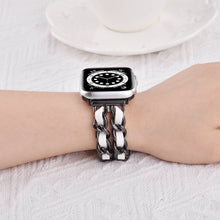 Load image into Gallery viewer, Braided Chain & Leather Apple Watch Band