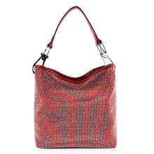 Load image into Gallery viewer, Rhinestone Covered Tall Hobo Handbag