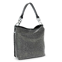Load image into Gallery viewer, Rhinestone Covered Tall Hobo Handbag