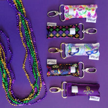 Load image into Gallery viewer, Masquerade LippyClip® Lip Balm Holder Chapstick Mardi Gras