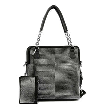 Load image into Gallery viewer, Rhinestone Covered Accessorized Shoulder Bag