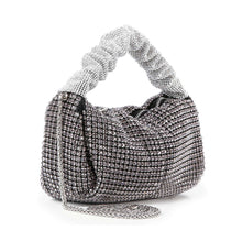 Load image into Gallery viewer, Ruched Sparkling Stone Fashion Bag
