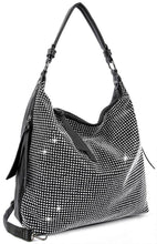 Load image into Gallery viewer, Rhinestone Plaid Hobo Handbag