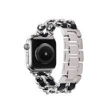 Load image into Gallery viewer, Braided Chain & Leather Apple Watch Band