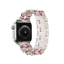 Load image into Gallery viewer, Braided Chain & Leather Apple Watch Band