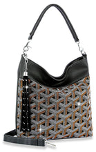 Load image into Gallery viewer, Trendy Rhinestone Patterned Hobo Handbag