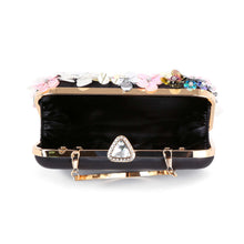 Load image into Gallery viewer, Raised Flower Beaded Evening Bag