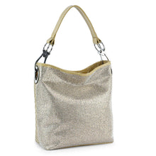Load image into Gallery viewer, Rhinestone Covered Tall Hobo Handbag