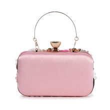 Load image into Gallery viewer, Raised Flower Beaded Evening Bag