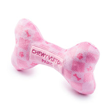 Load image into Gallery viewer, Pink Checker Chewy Vuiton Bone by Haute Diggity Dog