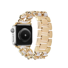 Load image into Gallery viewer, Braided Chain & Leather Apple Watch Band
