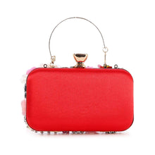 Load image into Gallery viewer, Raised Flower Beaded Evening Bag