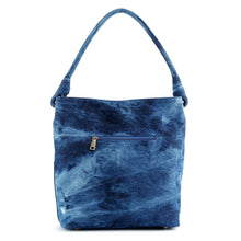Load image into Gallery viewer, Four Square Patchwork Denim Hobo Set - Dark Blue