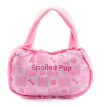 Load image into Gallery viewer, Pink Checker Chewy Vuiton Handbag by Haute Diggity Dog