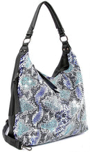 Load image into Gallery viewer, Colorful Sparkling Snakeskin Hobo Handbag