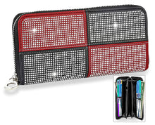 Load image into Gallery viewer, Four Square Design Accordion Wallet