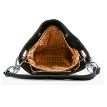 Load image into Gallery viewer, Layered Rhinestone Patterned Hobo Handbag