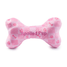 Load image into Gallery viewer, Pink Checker Chewy Vuiton Bone by Haute Diggity Dog