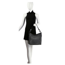 Load image into Gallery viewer, Layered Rhinestone Patterned Hobo Handbag