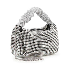 Load image into Gallery viewer, Ruched Sparkling Stone Fashion Bag