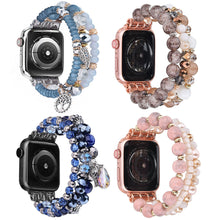 Load image into Gallery viewer, Beaded Apple Watch Elastic Bracelet Band