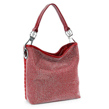 Load image into Gallery viewer, Rhinestone Covered Tall Hobo Handbag