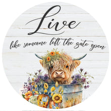 Load image into Gallery viewer, Cosmetics Mat - Live Like Someone Left the Gate Open