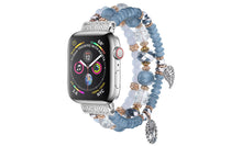 Load image into Gallery viewer, Beaded Apple Watch Elastic Bracelet Band
