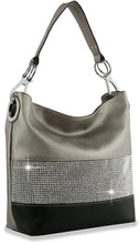 Load image into Gallery viewer, Bling Accent Banded Hobo
