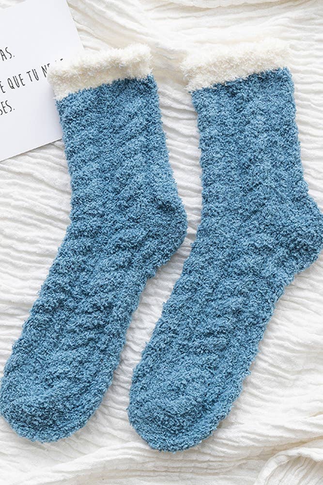 Winter Soft Non Slip Fuzzy Sleeping Slipper Socks ACC992