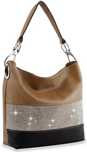 Load image into Gallery viewer, Bling Accent Banded Hobo
