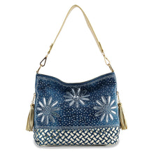 Load image into Gallery viewer, Daisy Rhinestone Hobo Handbag
