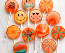 Load image into Gallery viewer, Choose Happy Lollipops, Peach Flavor, 10/Case - VEGAN
