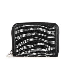 Load image into Gallery viewer, Rhinestone Design Petite Zip Around Wallet
