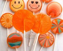 Load image into Gallery viewer, Choose Happy Lollipops, Peach Flavor, 10/Case - VEGAN
