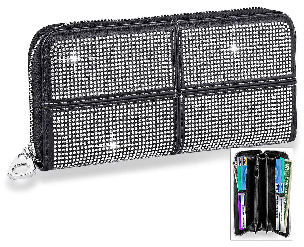 Four Square Design Accordion Wallet