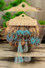 Load image into Gallery viewer, Sunflower Tassels Boho Earrings Set MOQ 5pcs HH027

