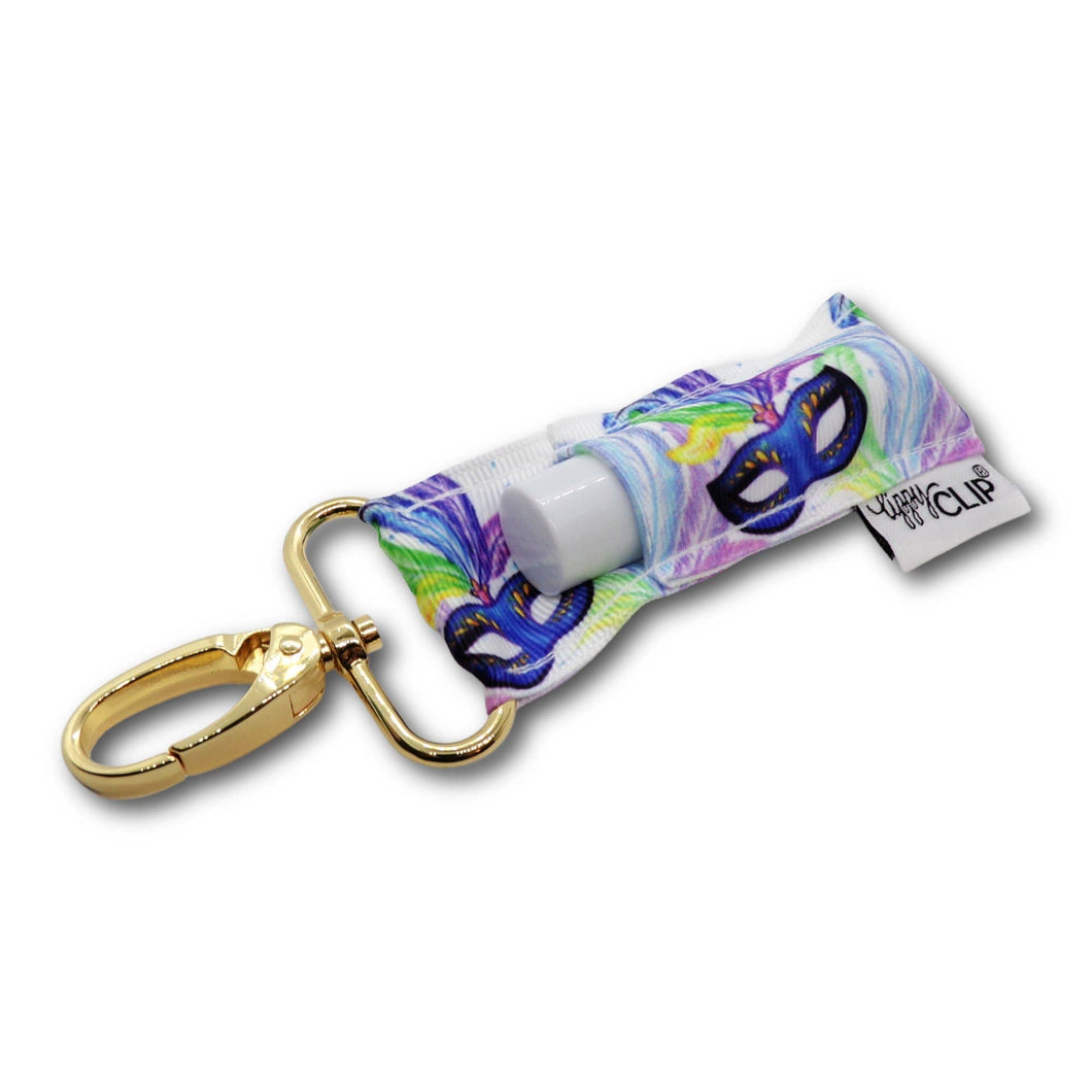 Masquerade LippyClip® Lip Balm Holder Chapstick Mardi Gras