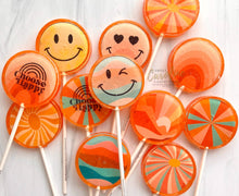 Load image into Gallery viewer, Choose Happy Lollipops, Peach Flavor, 10/Case - VEGAN
