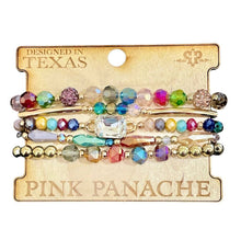 Load image into Gallery viewer, Multi-color and rhinestone bead bracelet set 1CNC R303
