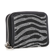 Load image into Gallery viewer, Rhinestone Design Petite Zip Around Wallet
